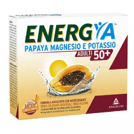 Energya 50+ Papaya Magnesio e Potassio 14 Bustine