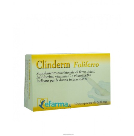 CLINDERM Foliferro 30Cpr 500mg