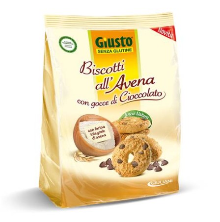 Giusto S/g Biscotti all Avena con Gocce di Cioccolato
