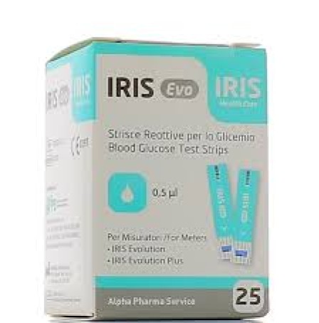 IRIS EVO Strisce Glucosio 25pz