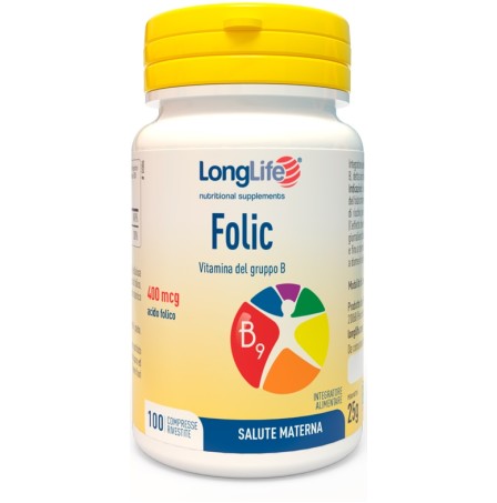 LONGLIFE FOLIC 100 Cpr 400mcg