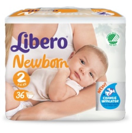 LIBERO New Born 2ø 3-6Kg 36pz