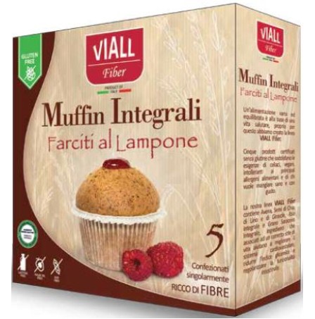 VIALL Fiber Muffin Lamponi185g