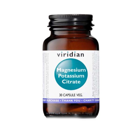 VIRIDIAN MG+K Citrate 30 Cps