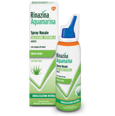 Rinazina Aquamarina Soluzione Isotonica con Aloe Vera Spray 100ml