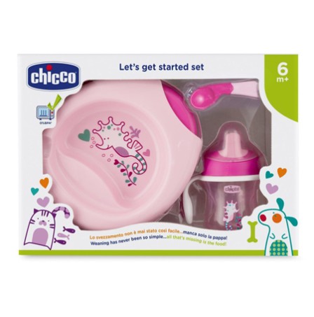 CH Set Pappa Rosa C/Cucch.6m+