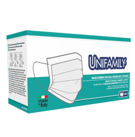 MASK CHIR.Cl.I AD Blu 50pz UNI