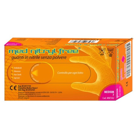 GUANTI Nitrile M 100pz LPpharm