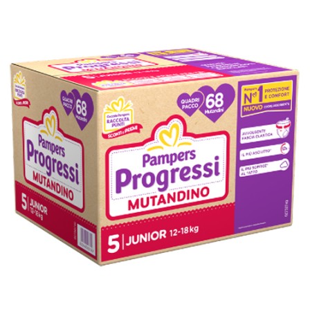 PAMPERS PROG MUT QUADRI J 68PZ
