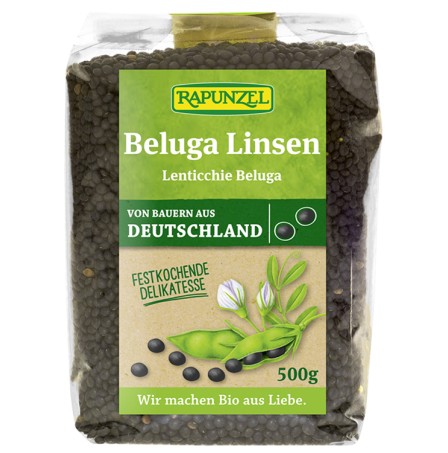 RAPUNZEL Lenticchie Beluga500g
