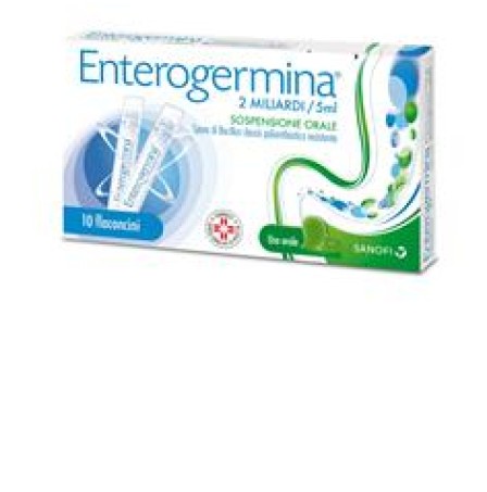 Enterogermina 10 flaconcini 2mld/5ml