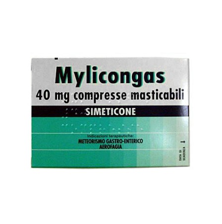 Mylicongas*50compresse Masticabili 40mg