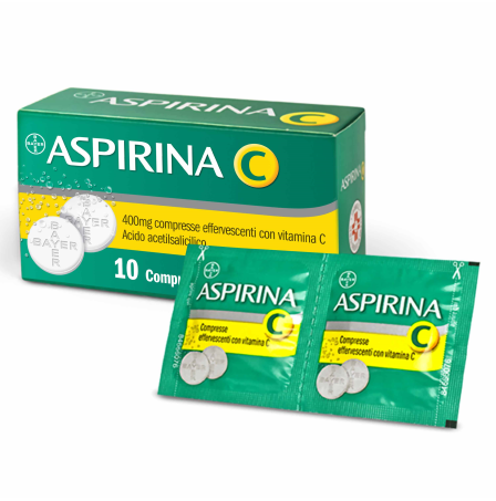 Aspirina C 10 Compresse Effervescenti 400+240mg