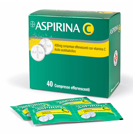 ASPIRINA C 40CPR EFF 400+240MG